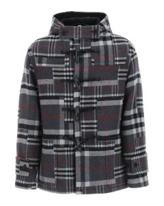 Burberry Checked Oversized Duffle Coat