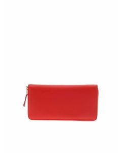 Continental wallet in red