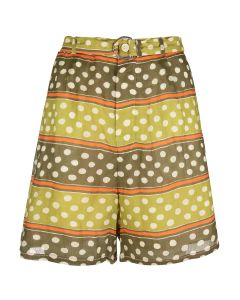 Marni Polka Dot Printed Belted Shorts