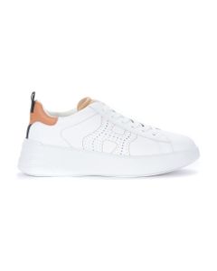 Hogan Rebel White Sneaker With Leather Color Details