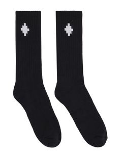 Marcelo Burlon County Of Milan Cross Logo Intarsia Socks