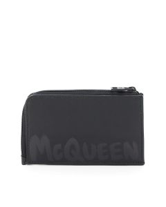 Alexander McQueen Logo Zipped Cardholder