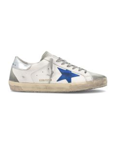 Super-star Classic With Electric Blue Star And Laminated Heel