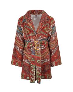 Etro Home Paisley Printed Belted Bath Robe