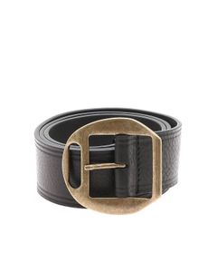 Hammered belt in black