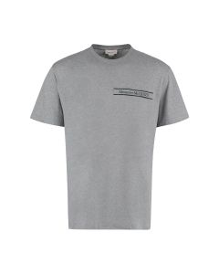 Alexander McQueen Logo Detailed Crewneck T-Shirt