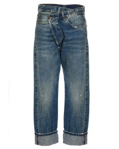 R13 High Waisted Crossover Jeans