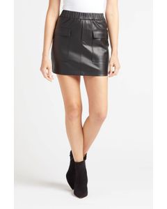 Vegan Leather Mini Skirt