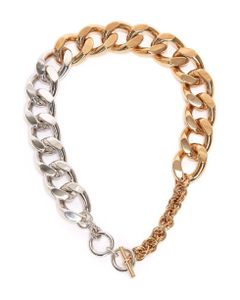 Gold-tone And Silver-tone Chain Necklace