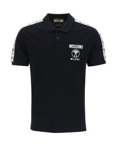 Moschino Double Question Mark Printed Polo Shirt