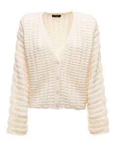 Theory Rippled-Effect Button-Up Cardigan