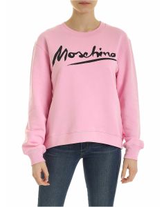Signature sweatshirt in pink