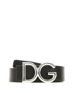 Dolce & Gabbana Monogram Logo Buckle Belt
