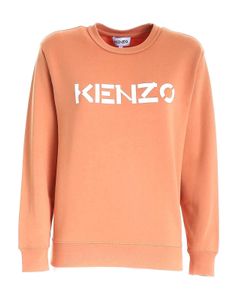 Kenzo logo sweatshirt in orange