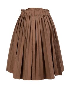 REDValentino Ruffle Detail Pleated Skirt