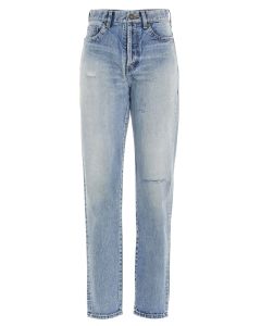 Saint Laurent High Waisted Slim-Fit Jeans