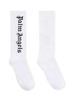 Palm Angels Logo Intarsia Socks