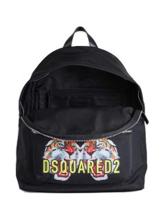 Dsquared2 Tiger Logo Printed Backpack