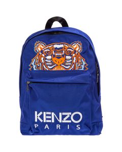 Kenzo Logo Printed Zip-Up Backpack