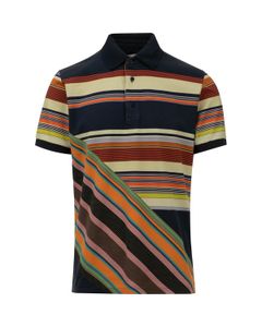 Etro Short-Sleeved Striped Polo Shirt