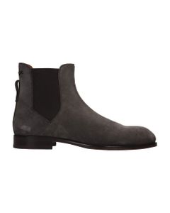Ankle Boots In Grey Suede
