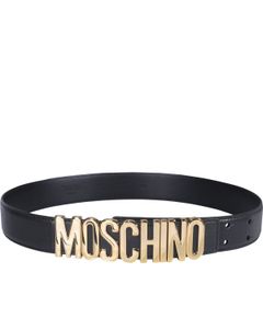 Moschino Logo Plaque Belt