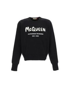 Alexander McQueen Graffiti Oversized Sweatshirt