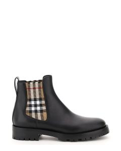 Burberry Checked Chelsea Boots