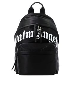 Palm Angels Logo Printed Zipped Backpack