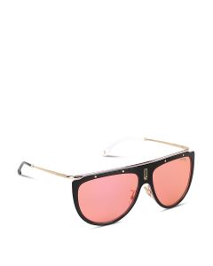 Black sunglasses with pink lenses