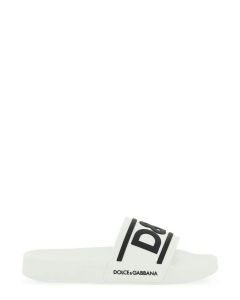 Dolce & Gabbana Logo Detailed Slip-On Slides