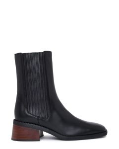Tod's Square-Toe Heeled Boots