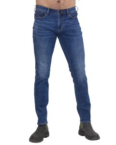 Emporio Armani Logo Plaque Straight-Leg Jeans