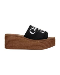 Woody Sandals In Black Leather