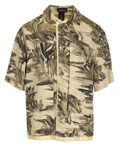 Stone Island Shadow Project Graphic Printed Short-Sleeved Shirt