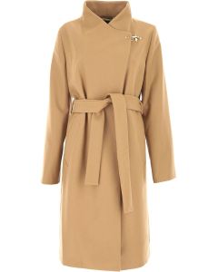 Fay Belted Roll-Neck Coat