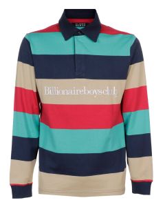 Billionaire Boys Club Striped Long-Sleeved Polo Shirt