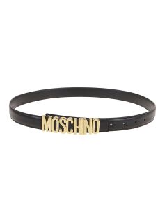 Moschino Logo Plaque Belt