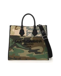 Patchwork Camouflage Shopping Bag