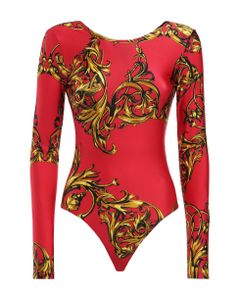 Versace Jeans Couture Long-sleeved Open-back Print Body
