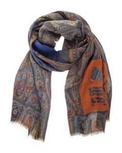 Cashmere And Silk Scarf With Logo