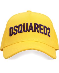 Dsquared2 Logo Embroidered Distressed Baseball Cap