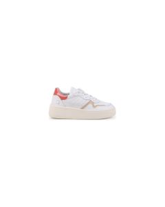 Step Calf White-peach Sneakers