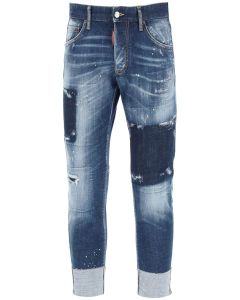 Dsquared2 Distressed Effect Turn-Up Brim Jeans