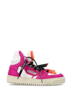 Off-White High-Top Lace-Up Sneakers