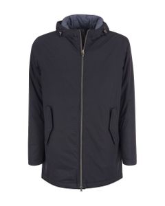 Hooded Parka In Technical Fabric