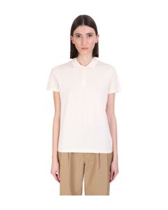 Margery Polo In White Cotton