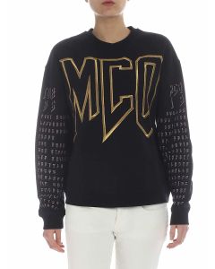 Black sweatshirt with McQ logo