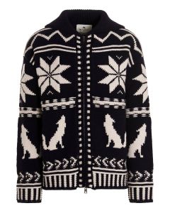 Etro Graphic Knitted Zip-Up Jacket