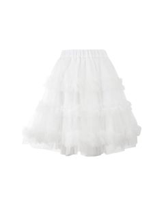 P.A.R.O.S.H. Ruffled Elasticated Waist Mini Skirt